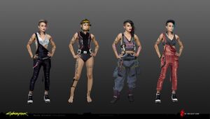 Judy Alvarez concept art variations.jpg