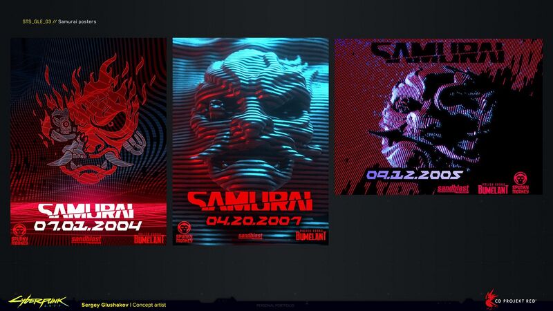 File:CP2077 Samurai posters.jpg