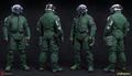 Trauma Team pilot uniform and gear