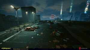 The Badlands Dam Parking Lot Andreas Stavaas CP2077.jpg