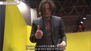 2019 Keanu Reeves in Japan Tokyo Game Show Cyberpunk 2077.jpeg
